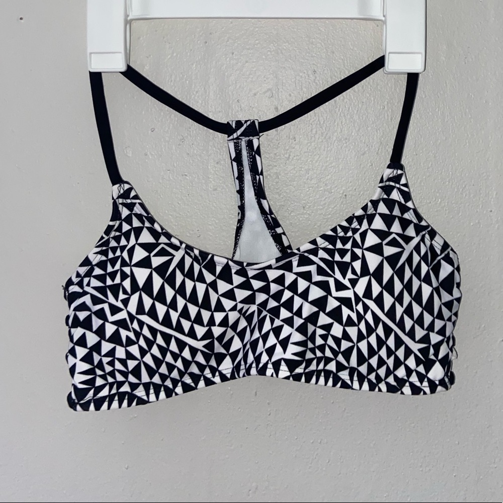 Triangle Print Bikini Top